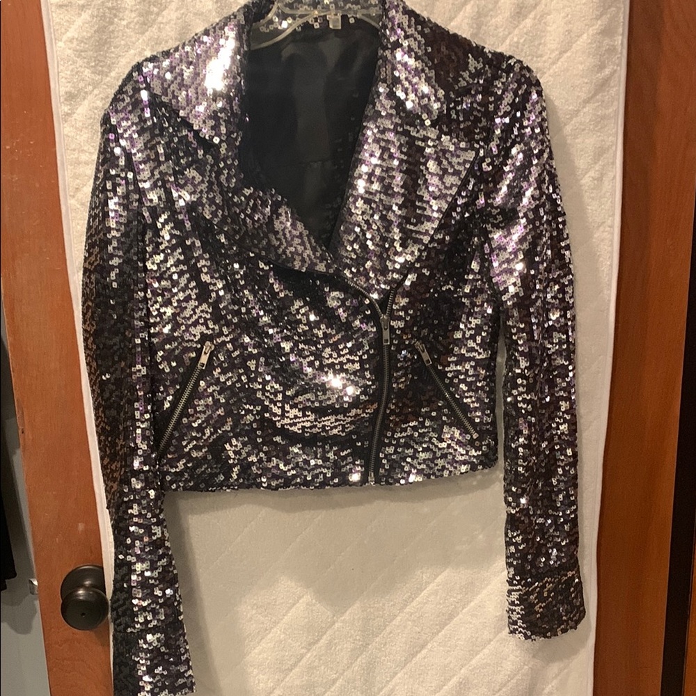 Sequin Silver Jacket